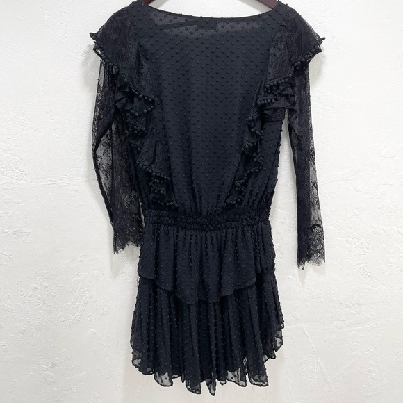 LoveShackFancy Nat Lace Mini Dress Black LSF - Picture 5 of 6
